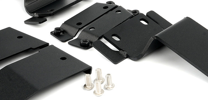 Upper Windshield Roof 52'' LED Light Bar Mounting Bracket for Ford Bronco (3)23w